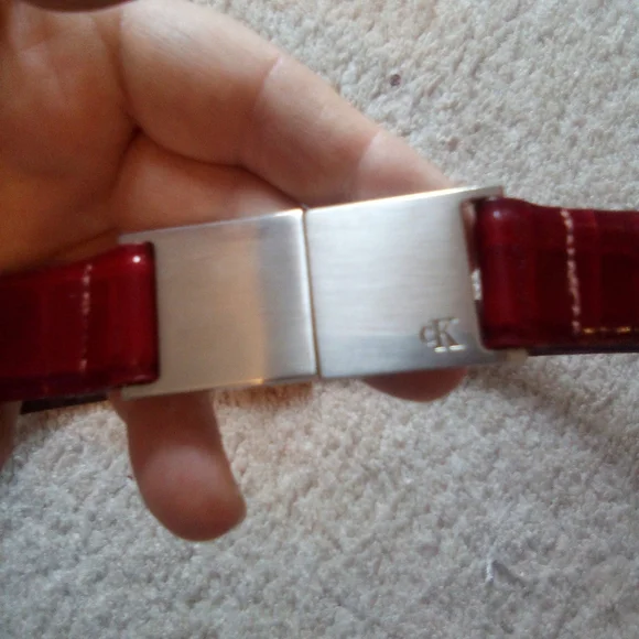 Calvin Klein Italianalligator calfskin belt